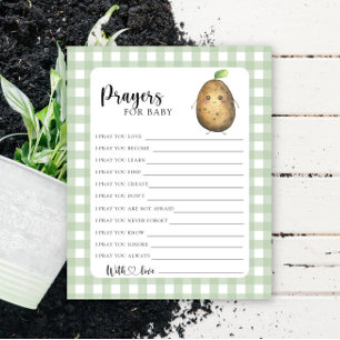 Schattigee aardappel - Feestspel Gebed voor baby