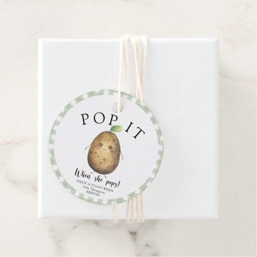Schattigee aardappel - Pop het! Als ze pop! Bedankjes Labels (In situ)