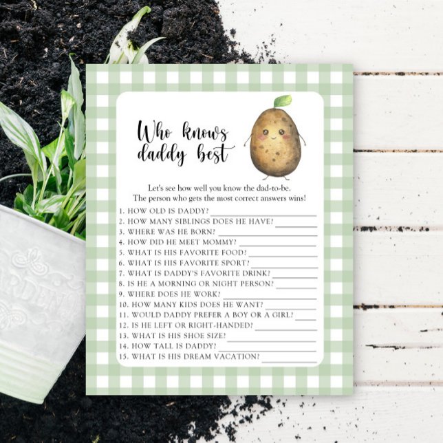 Schattigee aardappel - Wie kent papa beste spel (Creator heeft geüpload)