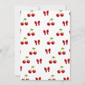 Schattigee Aardbei 1e Verjaardag Berry First Girl Kaart (Achterkant)