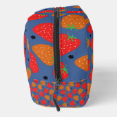 Schattigee Aardbei Bloemen Rood Sinaasappel Blauw Toilettasje (Rechts)