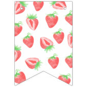 Schattigee Aardbei Happy Birthday bunting banner (Eerste vlag)