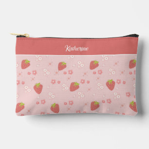 Schattigee aardbei met bloemen. etui