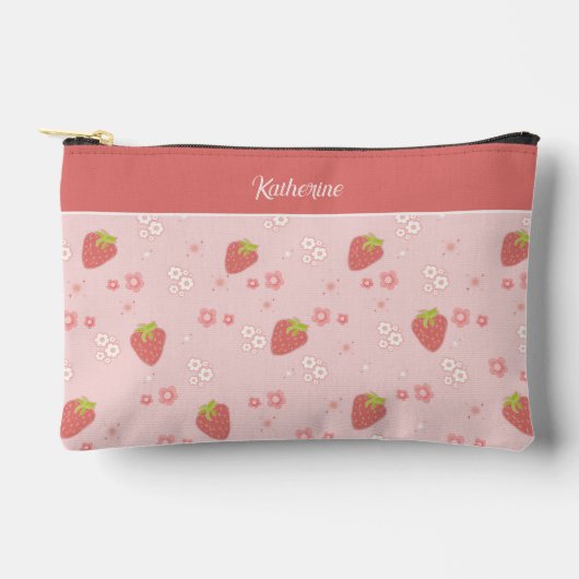 Schattigee aardbei met bloemen. etui (Voorkant)