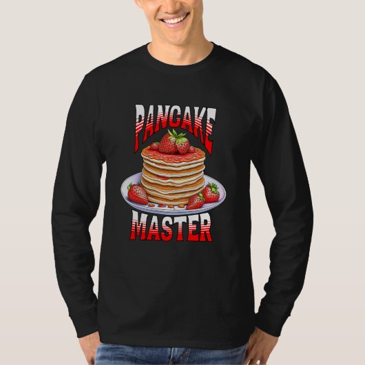 Schattigee aardbei pannenkoeken Foodie T-shirt (Voorkant)