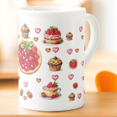 Schattigee aardbei 💗🍓🥨 porselein kop