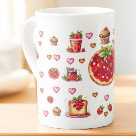 Schattigee aardbei 💗🍓🥨 porselein kop