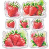Schattigee Aardbei Stickers - Sweet and Juicy Frui (Voorkant)