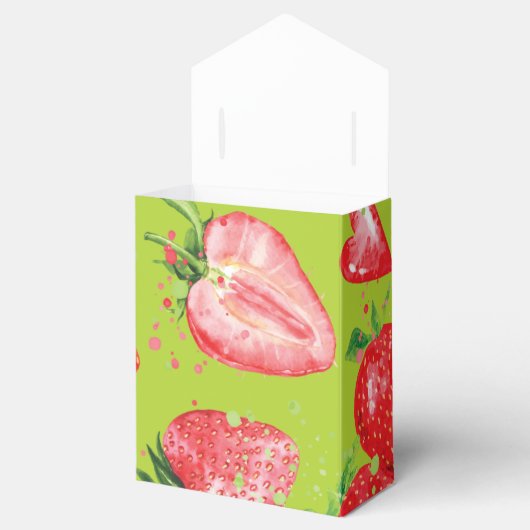 Schattigee aardbei thema verjaardag dank u bedankdoosjes (Geopend)