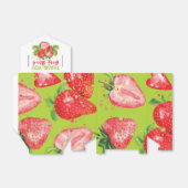 Schattigee aardbei thema verjaardag dank u bedankdoosjes (Uitgevouwen)
