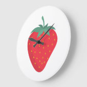 Schattigee aardbei wandklok (Hoek)