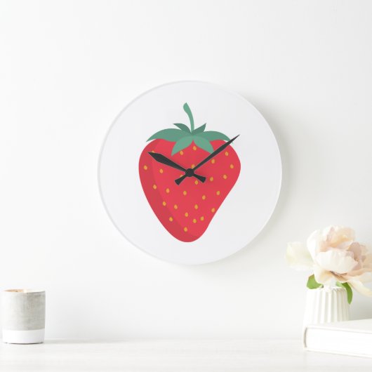 Schattigee aardbei wandklok (Huis)