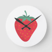 Schattigee aardbei wandklok (Voorkant)