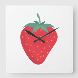 Schattigee aardbei wandklok