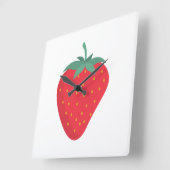 Schattigee aardbei wandklok (Hoek)