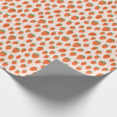 Schattigee aardbeien:  Cartoon Cadeaupapier (Hoek)