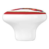 Schattigee aardbeien chipmunk liefhebbers keramische knop (Zijkant)