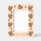 Schattigee aardbeien en bloemen gegraveerde lijstjes (Voorkant)