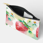 Schattigee aardbeien regenboog verjaardagsfeestje etui (Open)