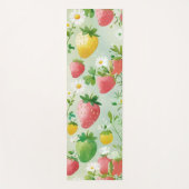 Schattigee aardbeien regenboog verjaardagsfeestje yogamat (Voorkant)