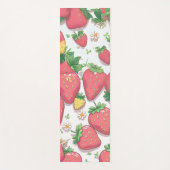 Schattigee aardbeien Roze patroon verjaardagsfeest Yogamat (Voorkant)