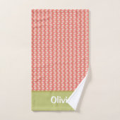Schattigee aardbeienbes eerst bad handdoek (Handdoek)