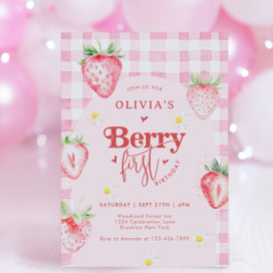 Schattigee aardbeienfruit Daisy Berry eerste verja Kaart