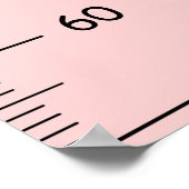 Schattigee aardbeiengroeigrafiek poster (Hoek)