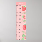 Schattigee aardbeiengroeigrafiek poster (Voorkant)