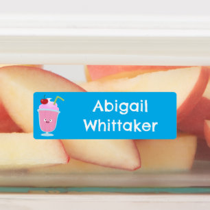 Schattigee aardbeienijsjes Sundae gepersonaliseerd Labels