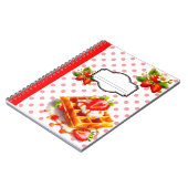 Schattigee aardbeienlekkernijen notitieboek (Linkerzijde)