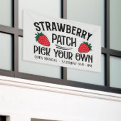 Schattigee aardbeienpatch voeg dagen keer leveranc spandoek (Buitenkant Gebouw)