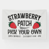 Schattigee aardbeienpatch voeg dagen keer leveranc spandoek (Horizontaal)