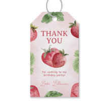 Schattigee aardbeienverjaardag dank je wel gunst