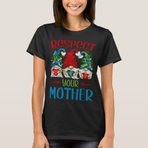 Schattigee aardedag kabouters voor vrouwen opwarmi t-shirt