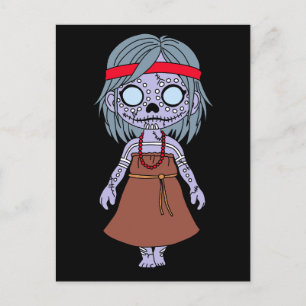 Schattigee Aboriginal Australian Zombie Briefkaart