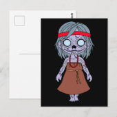 Schattigee Aboriginal Australian Zombie Briefkaart (Voorkant / Achterkant)