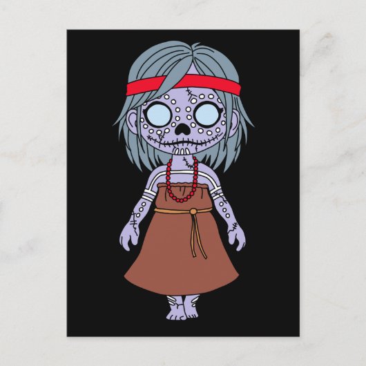 Schattigee Aboriginal Australian Zombie Briefkaart (Voorkant)
