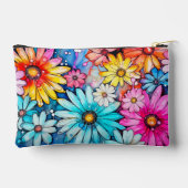 Schattigee Abstracte Daisy Flower Art Etui (Achterkant)