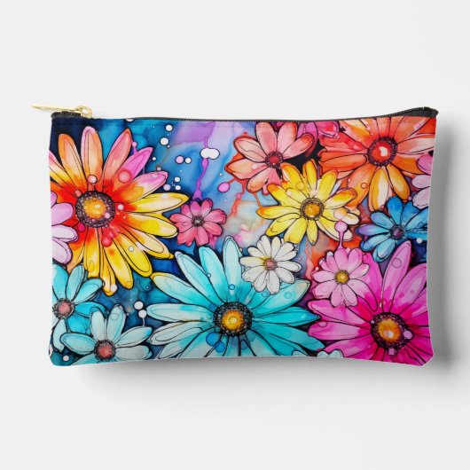 Schattigee Abstracte Daisy Flower Art Etui (Voorkant)