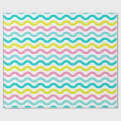 Schattigee Abstracte golven Chevron Patroon | Cadeaupapier (Vlak)