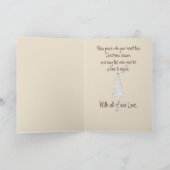 Schattigee Abstracte Minimal Origami Holiday Fox F Kaart (Binnen)