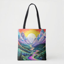 Schattigee Abstracte Schilderachtig landschapsillu