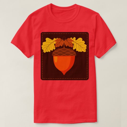 Schattigee Acorn Stamp T-shirt (Design voorkant)