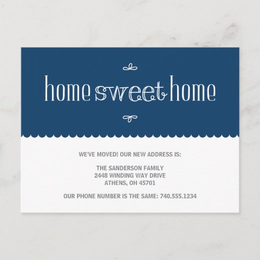 Schattigee adreswijziging aankondigingskaart (Voorkant)