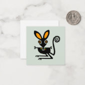 Schattigee afbeelding BILBY -Marsupial - Australië Notitiekaartje (Voorkant / Achterkant in situ)