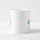 Schattigee afbeelding van een Baby-pterodactylus. Grote Koffiekop (Voorkant)