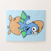 Schattigee afbeelding van een Baby-pterodactylus. Legpuzzel (Horizontaal)