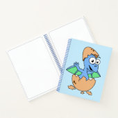 Schattigee afbeelding van een Baby-pterodactylus. Notitieboek (Binnen)