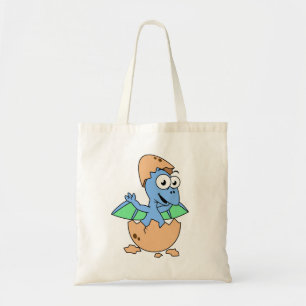 Schattigee afbeelding van een Baby-pterodactylus. Tote Bag